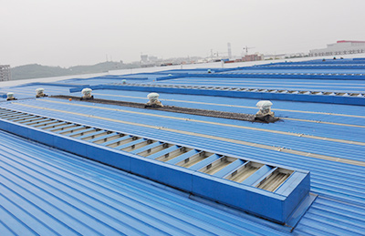 武漢船用機械總裝廠房屋頂通風(fēng)器